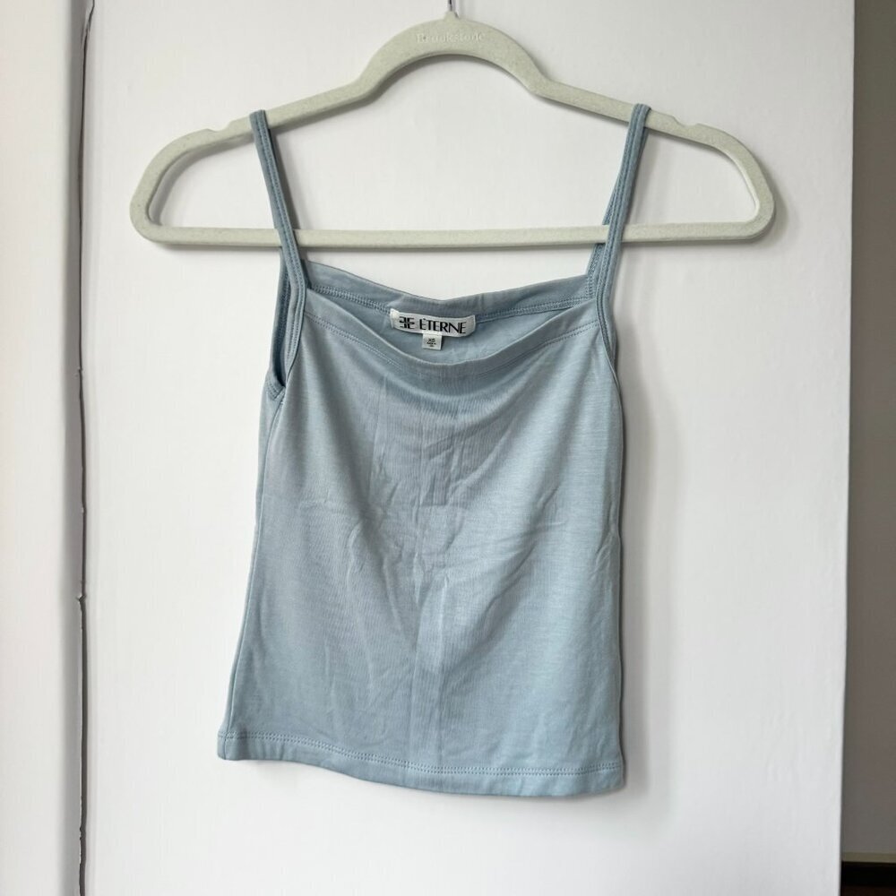 Eterne 90s Tank Top Soft Jersey Light Dusty Blue XS - Picture 4 of 10